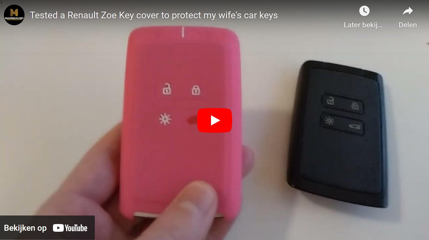 Renault Zoe key fob cover protection