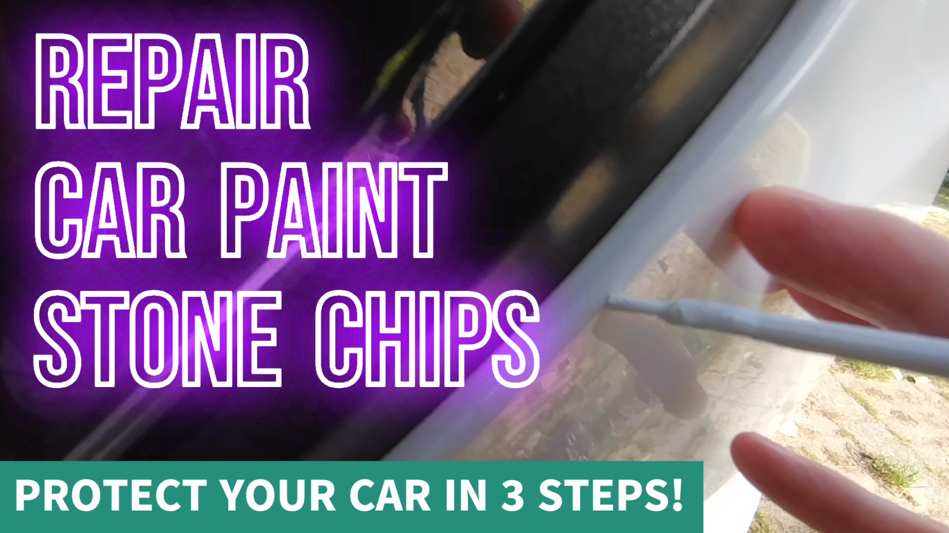 How to repair stone chips in car paint with original OEM coat