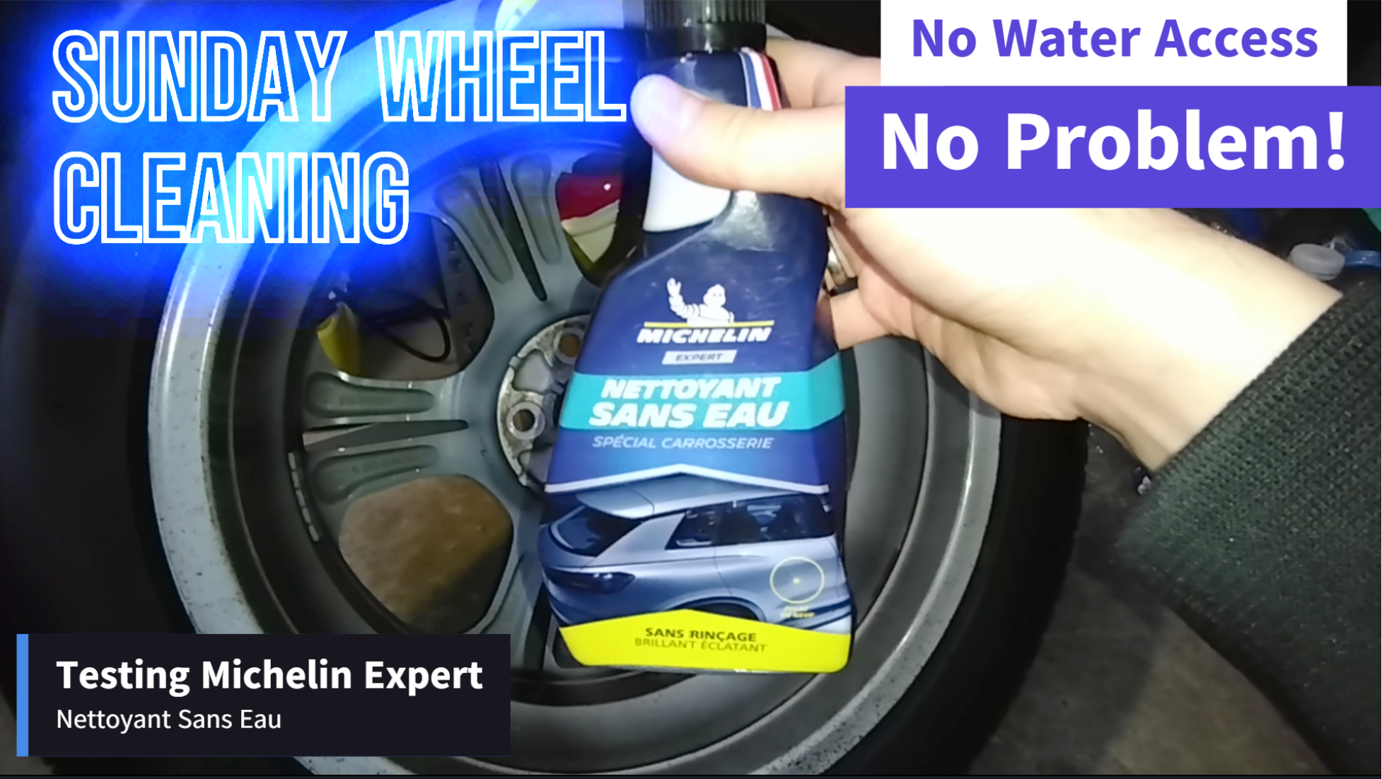How to clean wheels without water using Michelin Expert Sans Eau