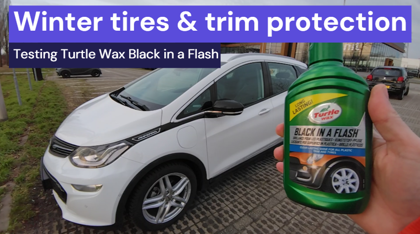 Turtle Wax Black in a Flash test - experience on winter tires
