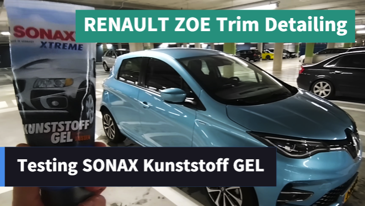 Sonax Xtreme Kunststoff ervaring voor Renault Zoe Trim Detailing