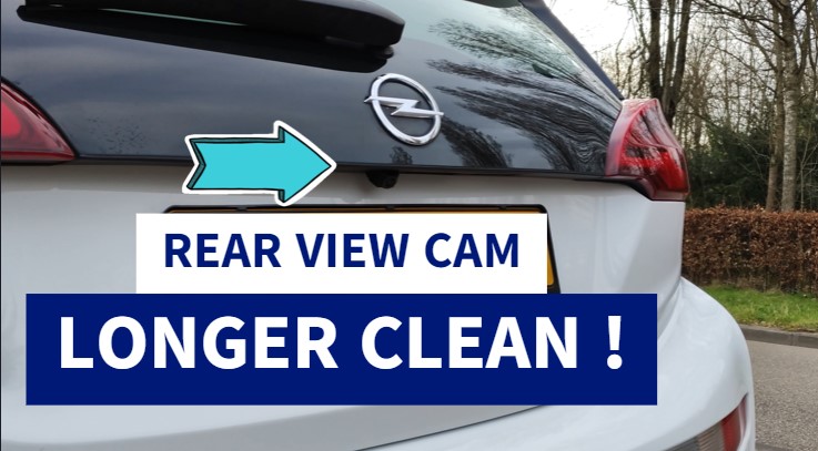 Rear view car cam cleaning tip - Longer Clean & Block dirt