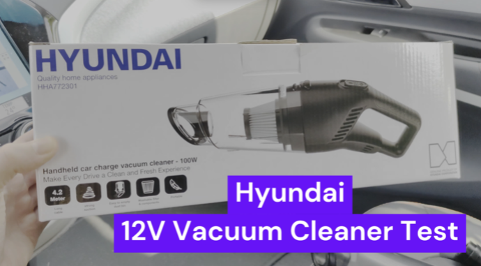 12V car vacuum cleaner by Hyundai test & review