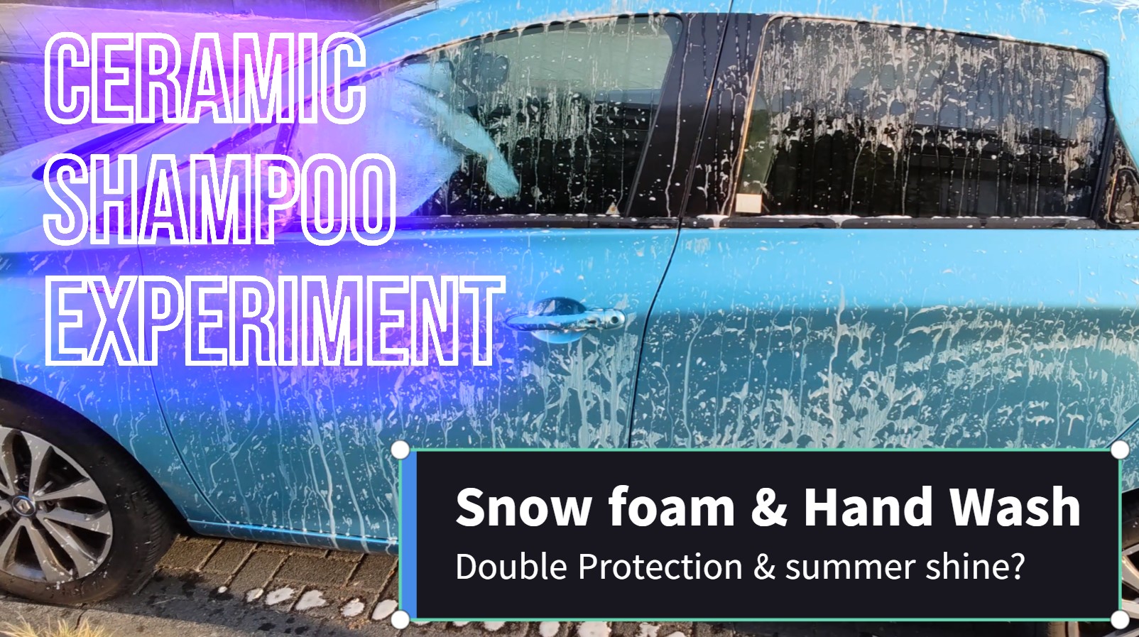 Onze auto wassen met Turtle Wax Ceramic snow foam en shampoo voor extra bescherming