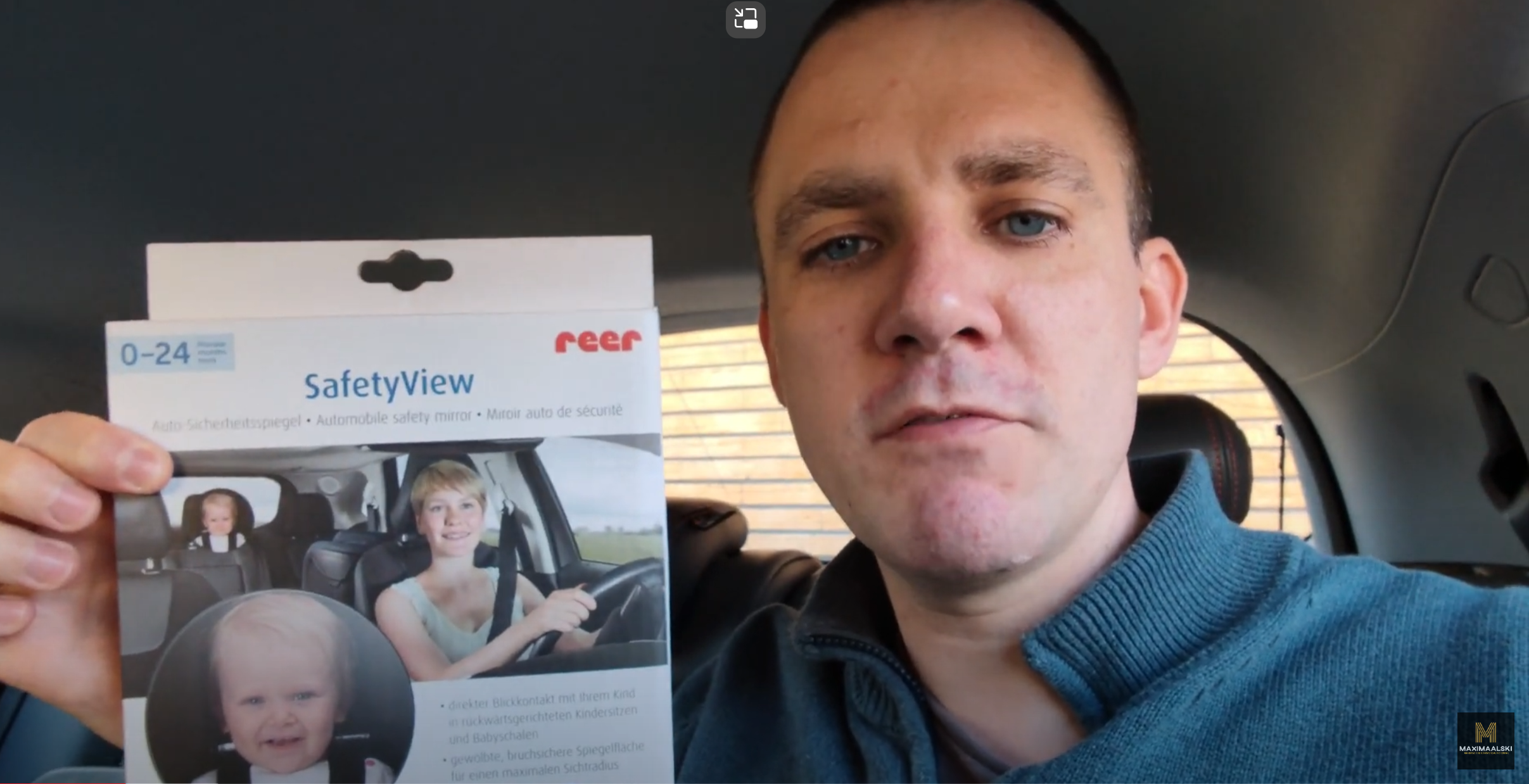 Recenze dětského zrcátka REER SafetyView - Kontrola dětské autosedačky během jízdy