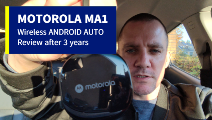 Moj pregled brezžičnega sistema Android Auto Motorola MA1 po treh letih